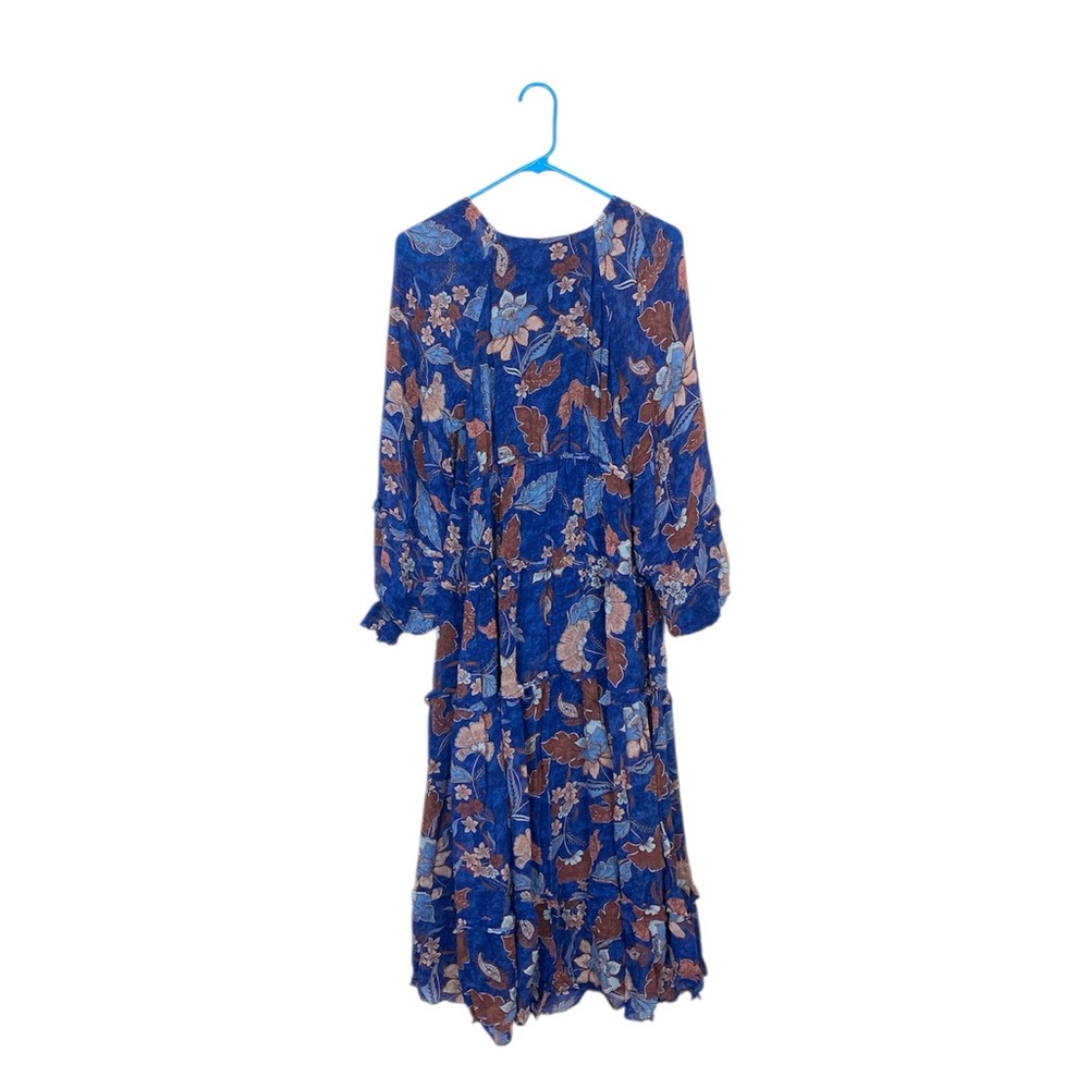 Hale Bob tiered ember maxi dress size large floral - Picture 10 of 11